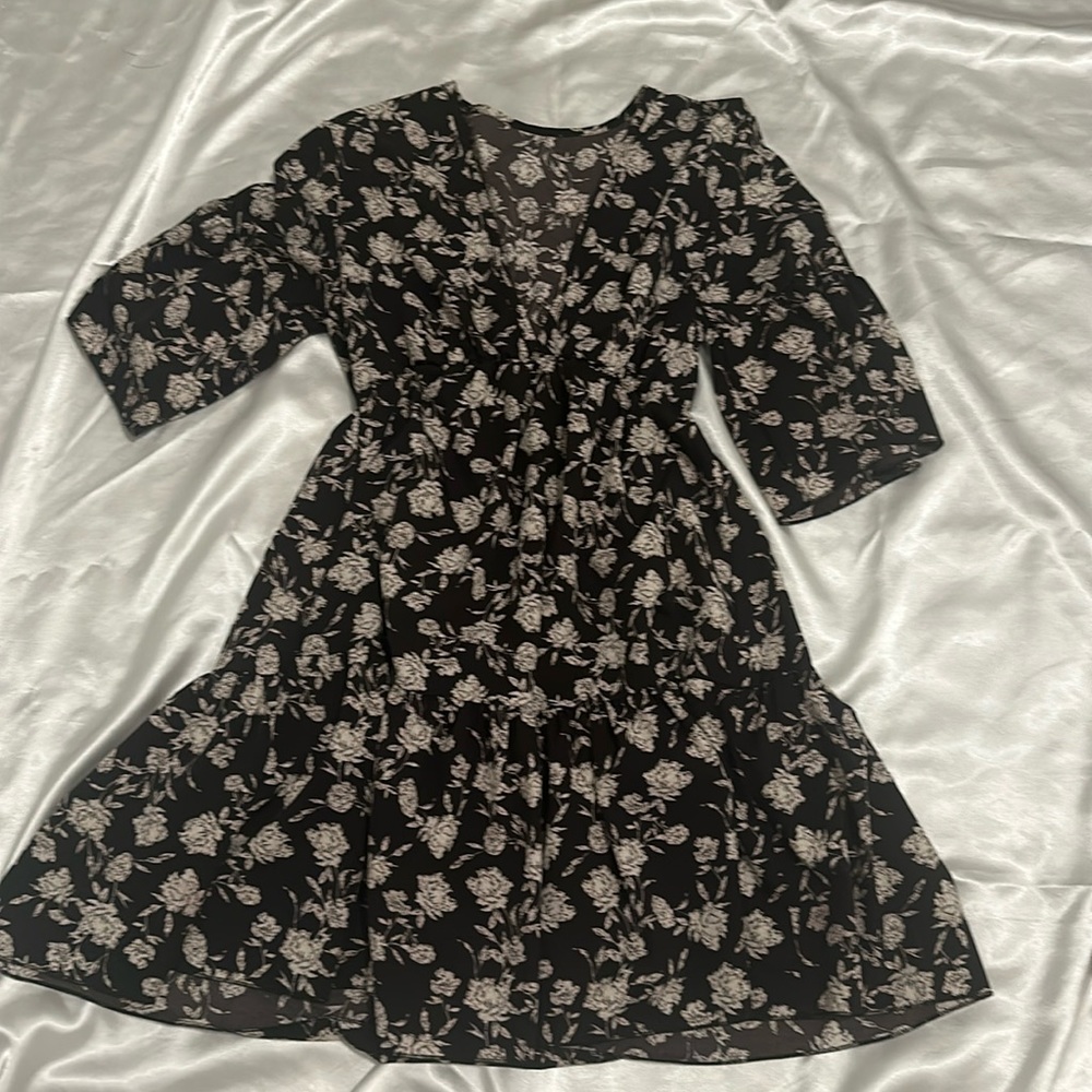 Small black floral dress